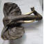 Sculpture murale en bronze à tête d'éléphant en bronze