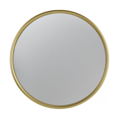 D11" Gold Round Mirror, Circle Mirror with Iron Frame for Living Room Bedroom Vanity Entryway Hallway