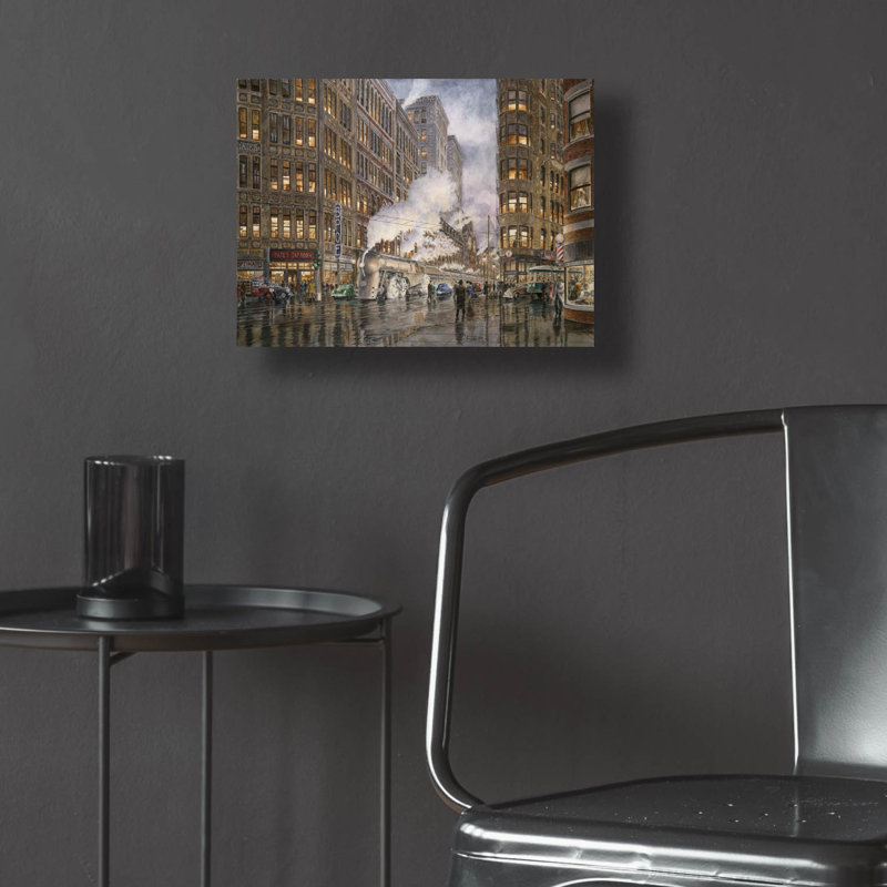 «20Th Century Ltd. At Syracuse Ny 1936» par Stanton Manolakas, art mural en verre acrylique, H 12 po x l 16 po x P 0,13 po