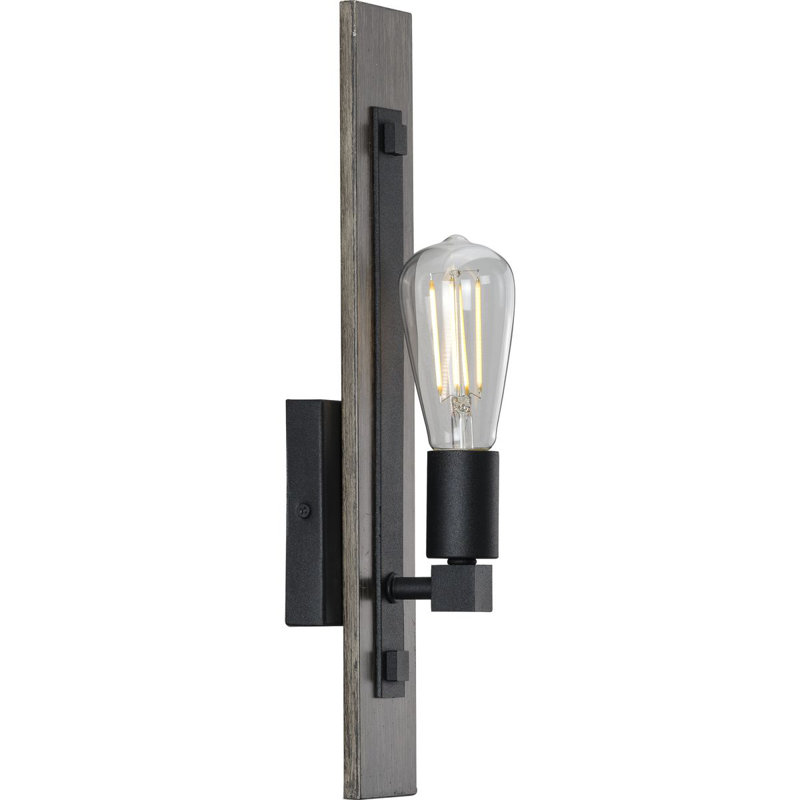 Camas 1 - Light Dimmable Armed Sconce, Black
