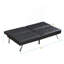 Structure en bois, pieds en acier inoxydable, futon, canapé