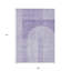 Tapis lavable à motif géométrique lavande et mauve 9 'X 12'