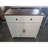 Farmhouse Storage Cabinet With Drawer And Adjustable Shelf, White Kitchen Cabinet With Walnut Countertop,  Modern Coffee Bar Console Cabinet For Kitchen, Dining Room, Bathroom, Entryway