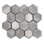 3" x 3" Metal Honeycomb Mosaic Tile