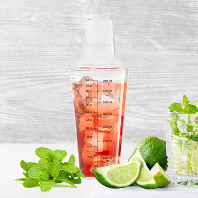 Cocktail Shaker, 24oz / 700ml, Clear
