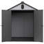 Remise de rangement en plastique 6 * 8Ft en résine pour le jardin