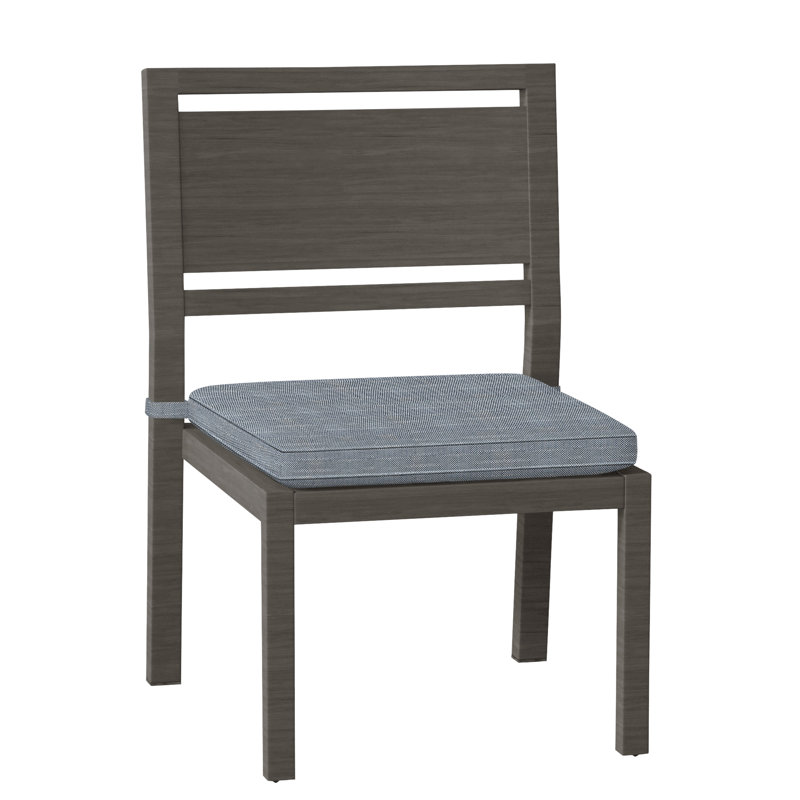 Chaise d'appoint en aluminium Avondale - Gris ardoise, Gris ardoise, Chambray Rollo, Welt