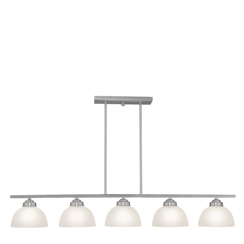 Lustre classique 5 lumières à abat-jour Batool