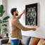 Tiger's Gaze Modern - Wrapped Canvas-314546829-314546835