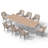 Outdoor Patio 8-person Dining Set-1972229680