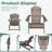 Acacia Wood Folding Adirondack Chair-954656429