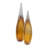 Inori Glam Handcrafted Glass Sculpture with Grooved Teardrop Design and Sleek Contemporary Silhouette-86748759-92636040