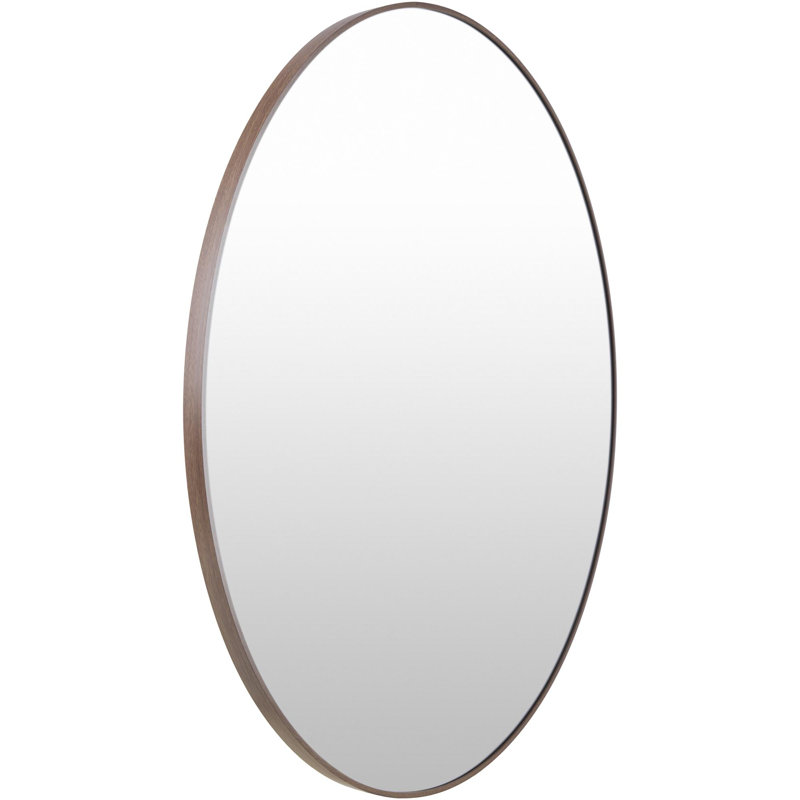 Miroir Destefano Essence, 32 po x 32 po, Noyer foncé