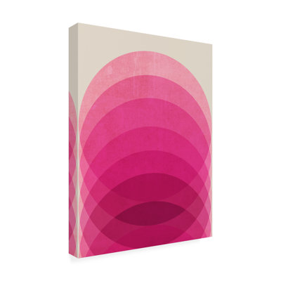 «Tom Quartermaine», art abstrait sur toile rose