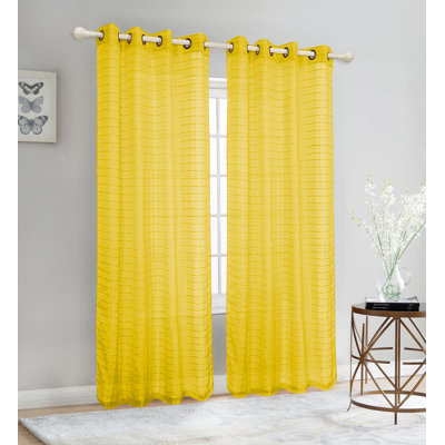 Aaiyana Sheer Curtain Single Panel