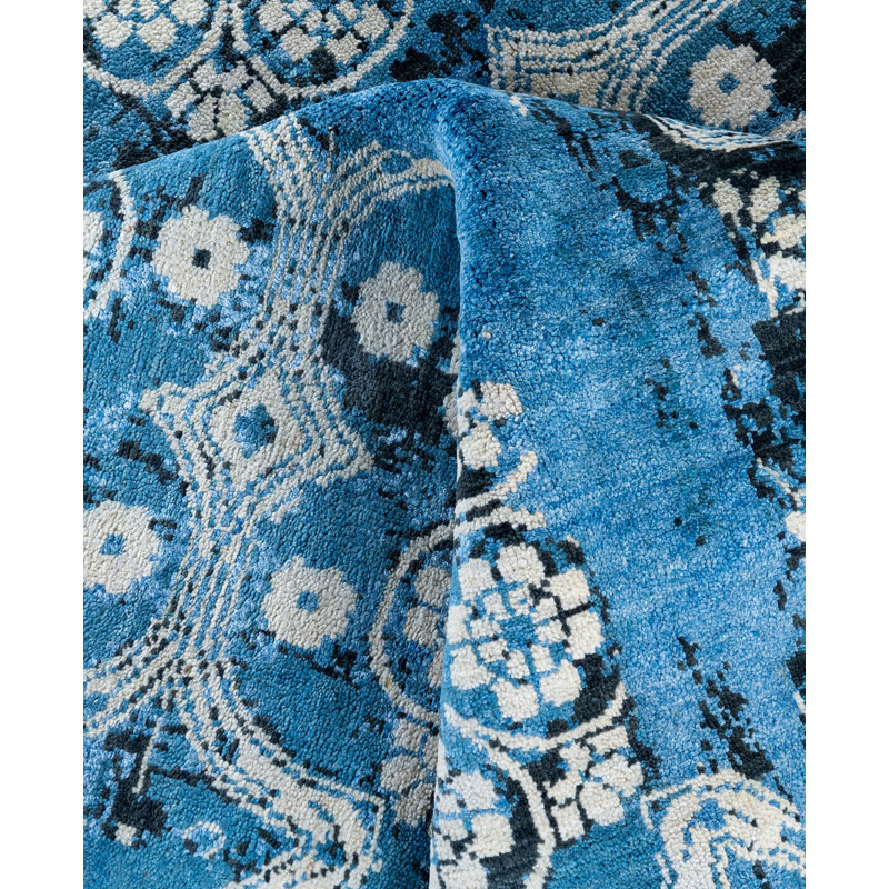 Overdyed One-of-a-Kind 8' 3" X 9' 10" Hand Knotted Area Rug