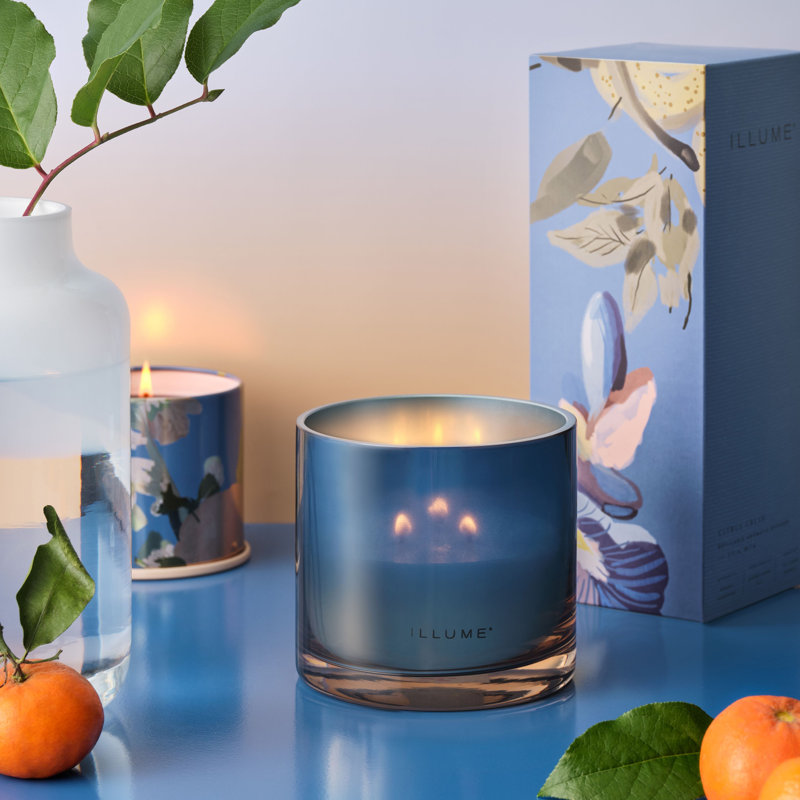 Bougie magnifiquement faite Terra Tabac, Bleu