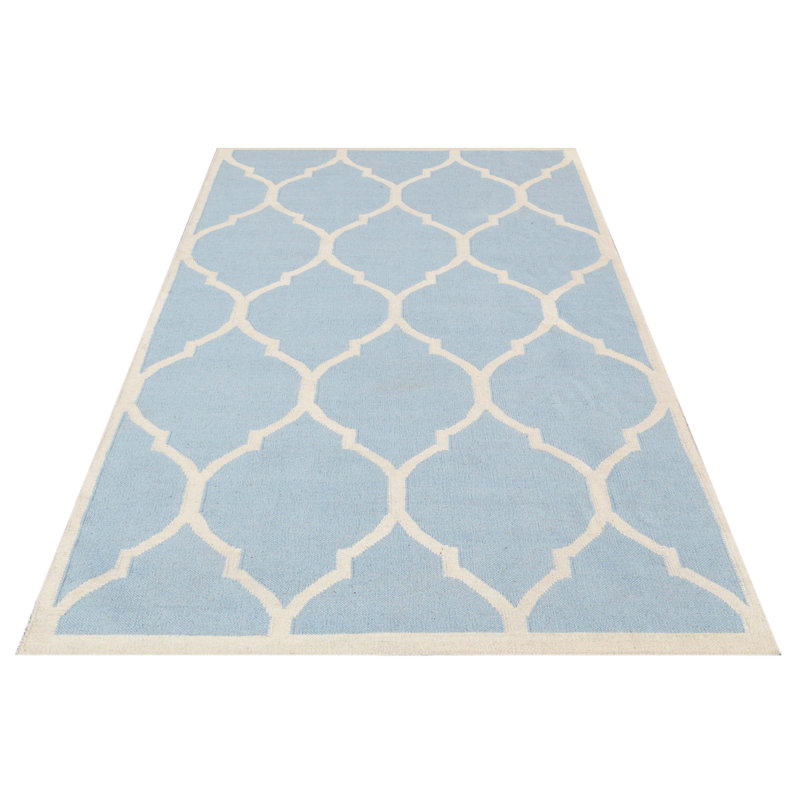 Lara Geometric Wool Hand Woven Area Rug, Rectangle 155 x 240cm