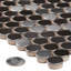 12" x 12" Metal Penny Round Mosaic Wall & Floor Tile