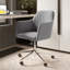 Chaise de travail en velours Eramus-2132975372-2132975374