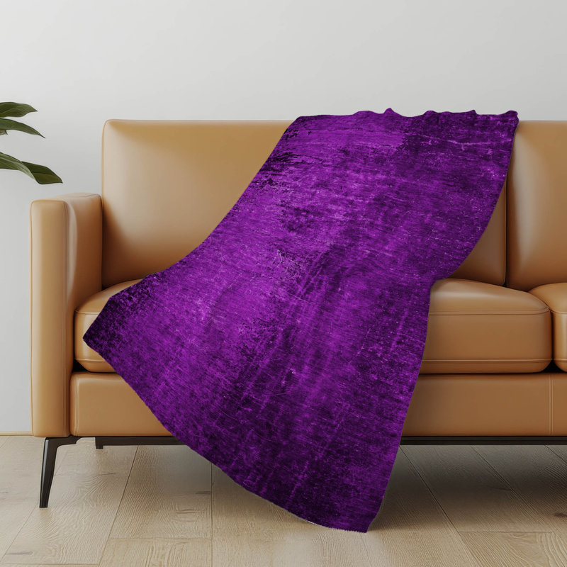 Addison Machine Washable Sherpa Throw Blanket, Mauve, ASB658 Oriental
