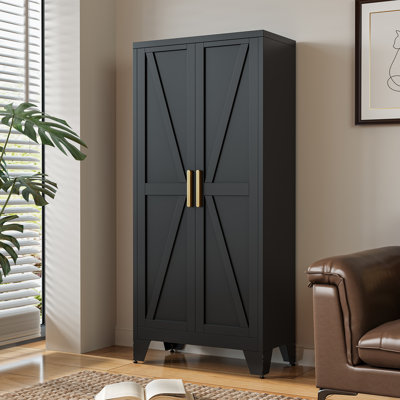 4-tier 61" Tall Metal Kitchen Pantry Storage Cabinet