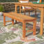 Banc de pique-nique en bois Alyisa