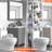 4-Tier Bathroom Organizer Rack, Easy To Install with Adjustable Feet Pad and Basket