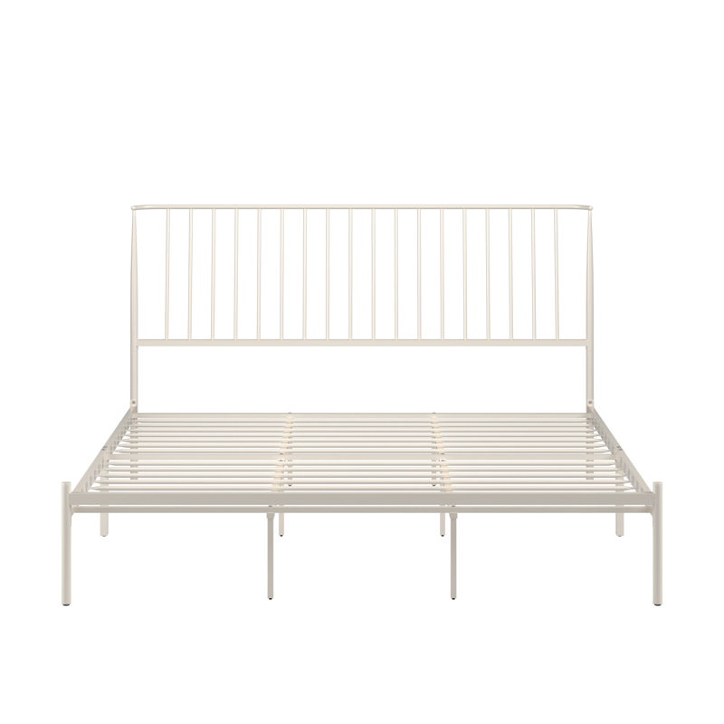 Aynsley Metal Bed, King, Off-White