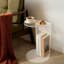 Table de bout en acrylique, table d'appoint