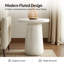 Table de bout moderne en béton avec assemblage simple 22 po Watterson Andrea-584293142