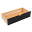 Lit superposé simple au-dessus d'un lit double avec tablette, escalier de rangement et 2 tiroirs - Transformez votre chambre à coucher en un espace chic, des tablettes, un escalier et une atmosphère douillette-332959292
