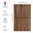 Solid Teak Shower Mat - Spa-Inspired Slatted Bath Mat - Set of 2