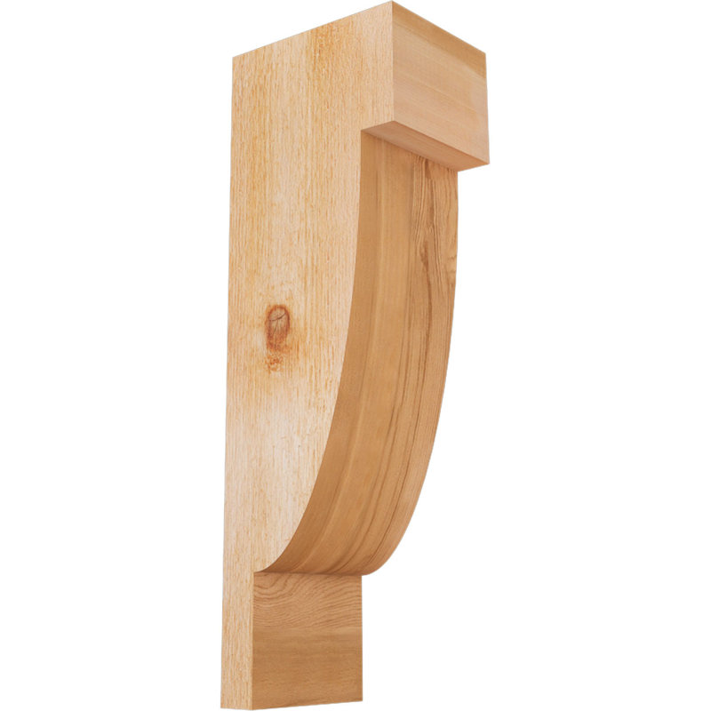 Alpine Corbel, 24" H x 6" W x 8" D, Rough Sawn, Western Red Cedar