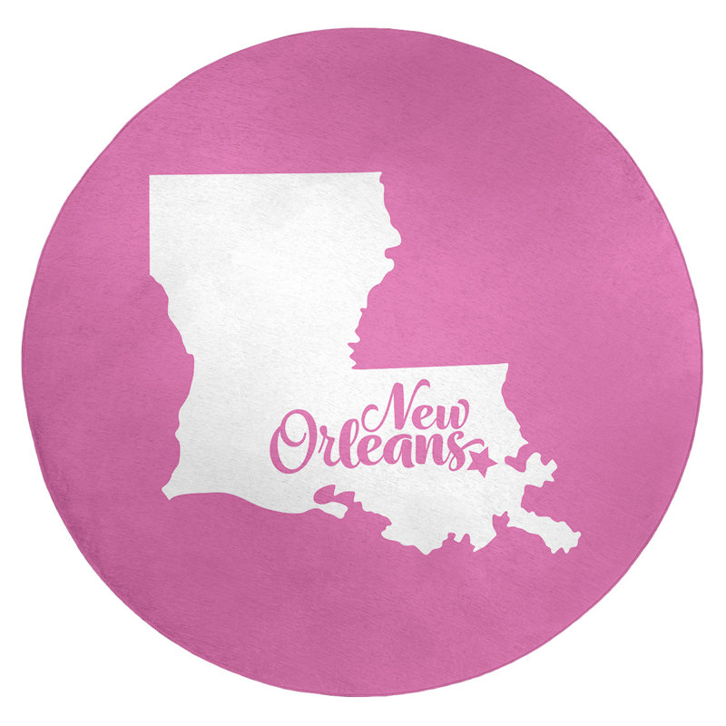 Tapis en poly-chenille louisiana new orléans