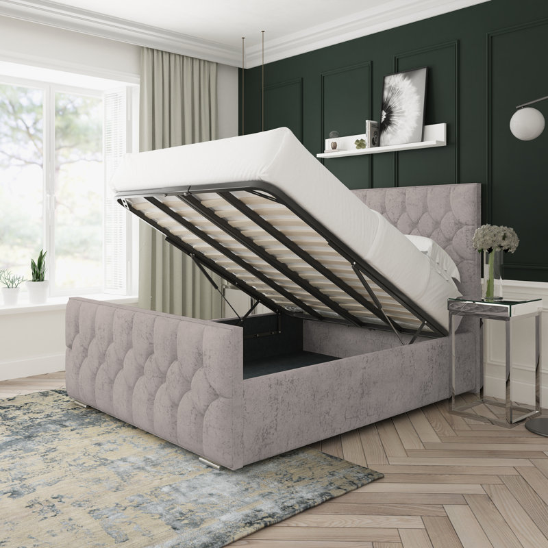 Upholstered Divan Bed, Steel, Super King (6')