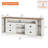Laziza 3 in 1 Morden Farmhouse TV Stand For 85 inch TVs with 4 Drawers and Spacious Storage Space-1808013267