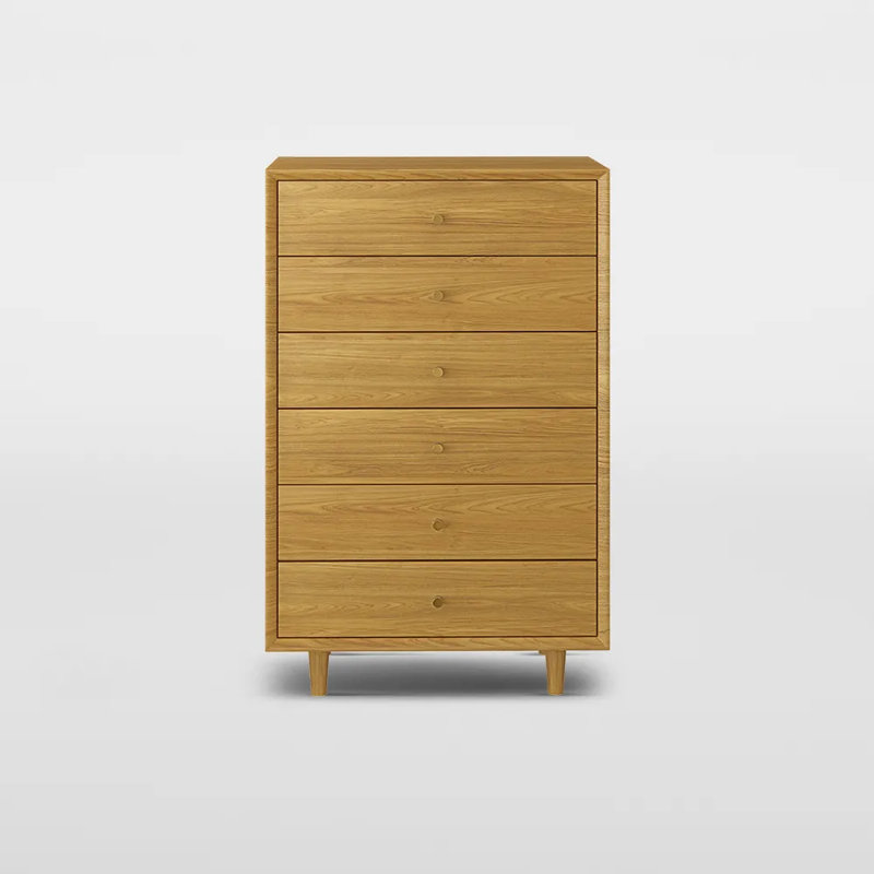 Commode 23,62 "Mid-Century moderne à 6 tiroirs