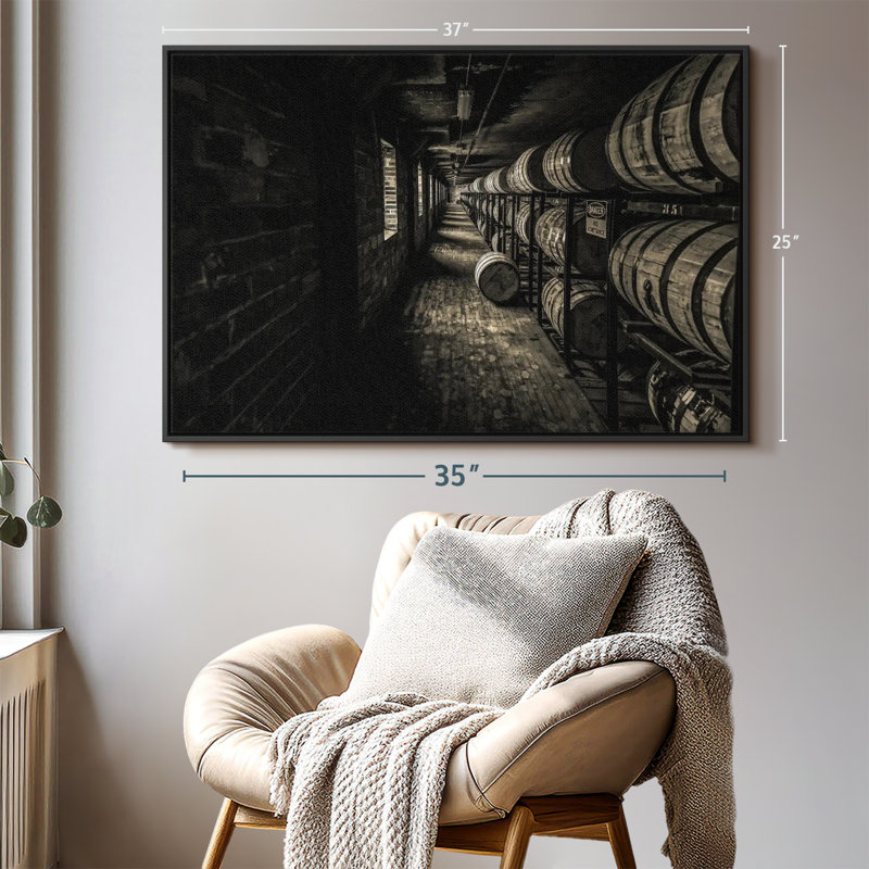 " Whiskey Cellar ", 37" H x 25" W