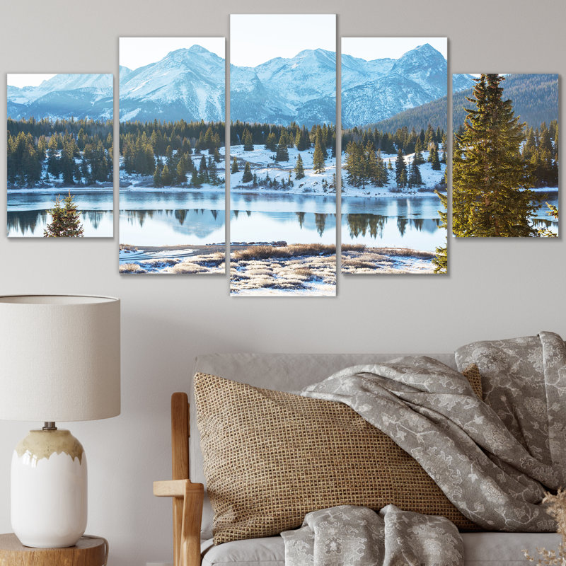 Faune Alaskan Scenery I - Décoration murale paysages - 5 panneaux