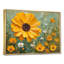 Jaune, jaune, été, pré, souci, souci, art mural, salon-20361131-20361123