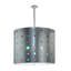 Lustre tambour 9 lumières à abat-jour Jelli