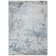 Rayna Kaori Light Blue Beige Ivory Machine Washable Modern Abstract Industrial Indoor Area Rug, Flat Pile for Living Room & Bedroom