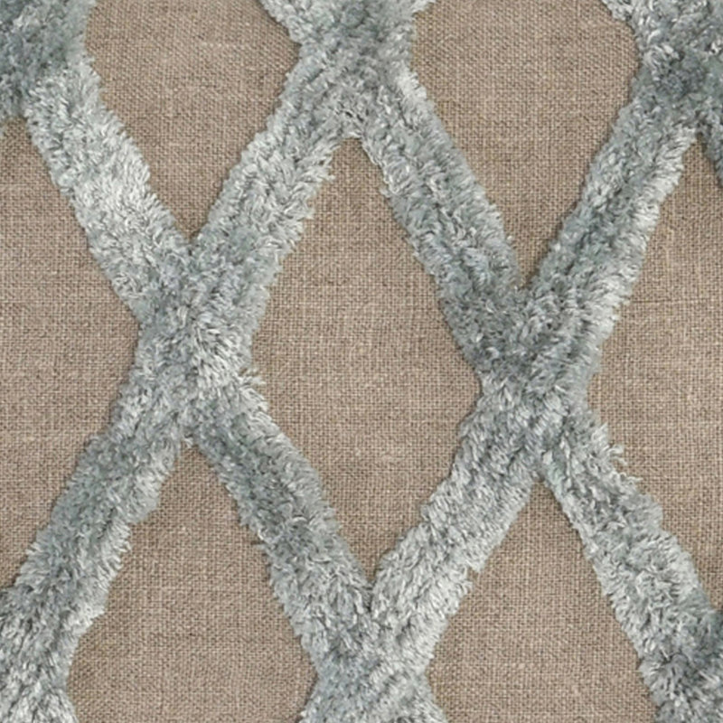 Coussin Evangeline, 14 po x 20 po, Grey Geometric