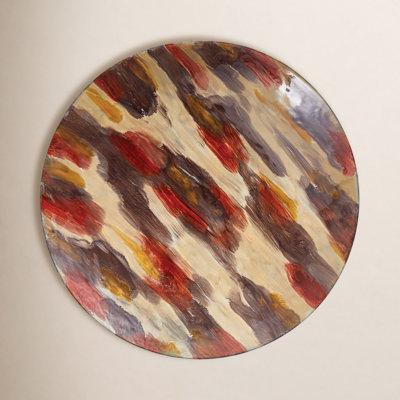 Assiette décorative en aluminium 