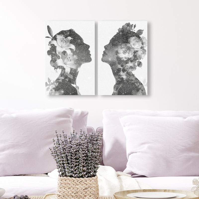 Nocturne Bloom Set Set by Oliver Gal, 15" H x 10" W, Gallery Wrapped