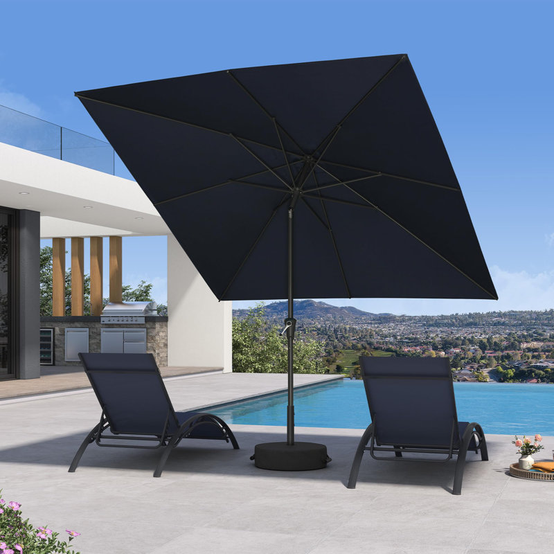 Parasol de terrasse carré 8 'x 8', Marine