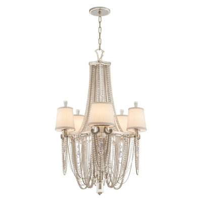 Lustre suspendu en acier inoxydable à 5 lumières