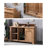 62.99" Brown Standard Solid Reception Desk