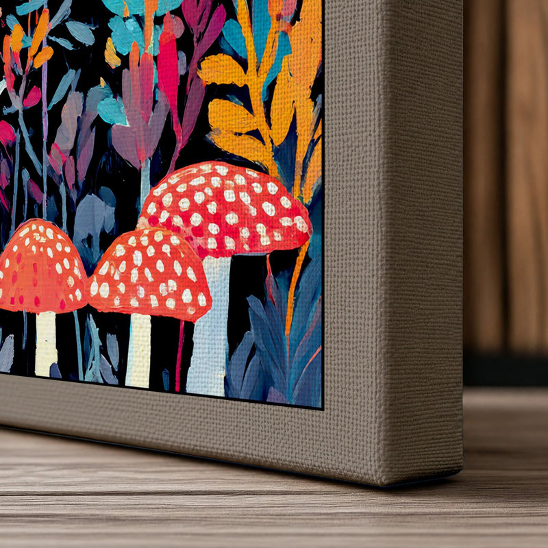 Garden In Pattern Botanical - Print, 30x20 - 76.2 x 50.8 cm, Taupe Border